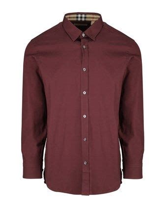 burberry black mens shirt|burberry burgundy shirt design.